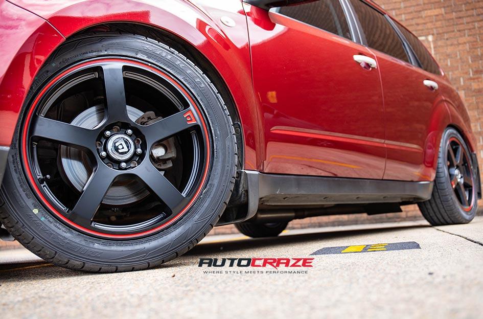 SUBARU FORESTER MR116 MATTE BLACK RED EDGE